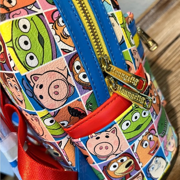 Disney Parks Exclusive Loungefly HardTag Toy Story  AOP Character Backpack, BNWT - Picture 5 of 8